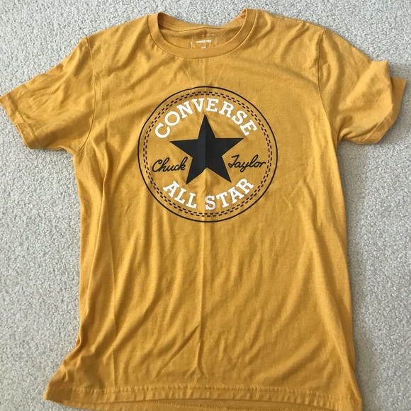 converse t shirt gold